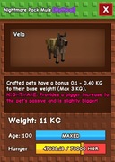 grow a garden nightmare pack mule