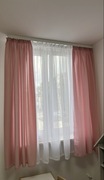 Bladoróżowe zasłony dziewczęce 140x180cm