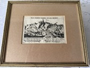 Antyczna Rycina 1623 Daniel Meisner Widok Miasta Gerena (Jerenna) w Ramie