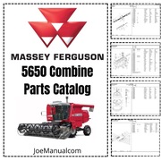 Masey Ferguson 5650 Combine Parts Catalog Katalog Części