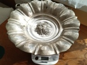 DUŻA PATERA NA KULKACH SREBRO PRÓBA 800 WĘGRY