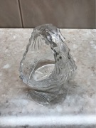 Salaterka kryształowa, koszyczek mały z czasów PRL