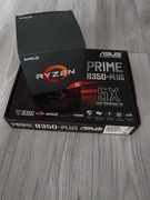 Płyta główna AM4 ASUS PRIME B350-PLUS + RYZEN 5 1600 .
