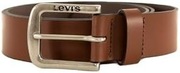 Pasek skórzany Levi’s szeroki 4 cm brązowy męski skóra nowy 110 cm