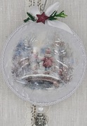 Bombka medalion akrylowy ręcznie robiony 11 cm