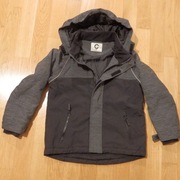 Kurtka zimowa jesienna chłopca ciemna kaptur r.128 Cubus 8 lat ciepła