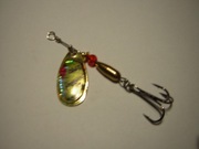 Błystka obrotowa French złota 3D Nr.2 nowa 3,5g okoń pstrąg