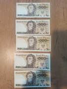 Polska PRL Banknot 500 zł 1982r stan Bankowy