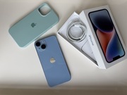 iPhone 14 128GB, kondycja baterii 83% + kabel, szkła i obudowa