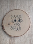 Podkładka pod kubek dla dzieci. Kotek