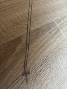 Srebrny łańcuszek z krzyżykiem z cyrkoniami