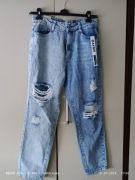 Nowe boyfriendy dwukolorowe ombre damskie rozmiar XL