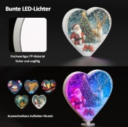 świtało dekoracyjne w kształcie serca LED, USB