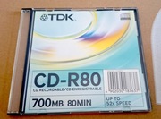 Płyta CD CD-R80 TDK - Slim Case