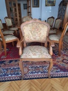 ZABYTKOWY STÓŁ I 8 KRZESEŁ - rumuński design vintage PRL