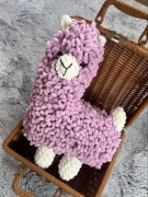 Alpaka lama przytulanka handmade na szydełku