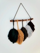 Makrama na Ścianę Boho Łapacz Snów Ozdoba Ścienna