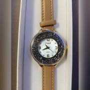 Zegarek SPARKS ORISO beżowy Swarovski NOWY