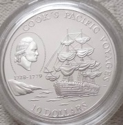 Srebrna moneta bulionowa COOK'S - 1 oz uncja srebro. Czytaj opis