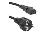 Przewód Kabel zasilający czarny różne długości SCHUKO