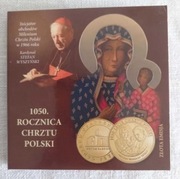 Zestaw 2 złotych medali z okazji 1050-lecia