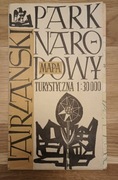 Tatrzański park narodowy: mapa turystyczna 1962 - stara mapa 