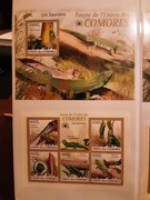 Komory 2009 Mi 2346-9 + bl 513  jaszczurka zestaw idealny