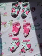 5 par skarpetek dziewczynka 0-3 mies Calvin Klein