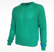 NAOKO SWETER SWETEREK ZIELONY DAMSKI WEŁNA ALPAKA PREMIUM