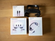 Meta Quest 3 512 GB + pasek Elite z baterią + kabel Link + nakładki