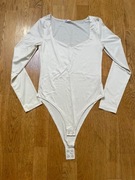 Nowe body z długim rękawem Sinsay M /38 biały ivory podszewka, zatrzaski