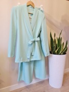 Garnitur Damski, Spodnie szwedy, Wiązana marynarka, rozmiar uniwersalny 