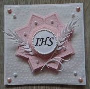 Kartka na Komunię Święta dla dziewczynki