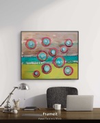 Obraz olejny ,pastele olejne abstrakcia