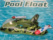 Nadmuchiwany materac/ koło – Myśliwiec Wojskowy z 2 pistoletami na wodę