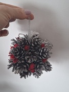 Ozdoba świąteczna szyszki zawieszka bożonarodzeniowa