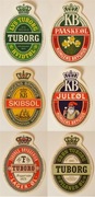 TUBORG - Dania , etykiety piwne, 22szt, ciekawy zbiór