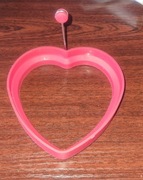 Silikonowa foremka do smażenia jajek, serce 