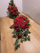 Stroik na grób ,kompozycja na cmentarz ,wiązanka z wazonem, zestaw K26k