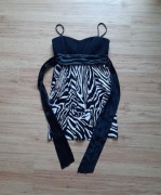 elegancka sukienka z wiązaniem w pasie 