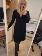 Czarna elegancka sukienka Koko XL goth