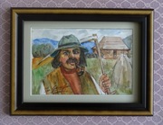 OBRAZ, AKWARELA JANA GÓRALEWCZA - GÓRAL - OKAZJA!!