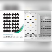 NAKLEJKI logo BATMAN ścienne na meble ścianę - 9cm