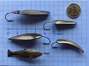 Mormyszka rybka 3,5 do 8 gram łowna Zestaw 5 sztuk