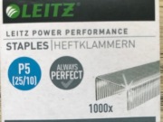 Zszywki Leitz Power Performance P5 25/10, 1000 sztuk