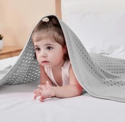 Kocyk bawełniany otulacz dla dzieci niemowląt 75x100 cm bardzo miękki 