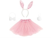Zestaw Króliczek różowy Strój przebranie kostium