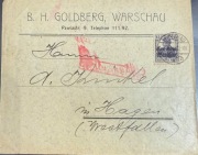 Warszawa 1918 list judaika 