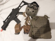 Asg Replika cyma kamizelka gogle rękawice i pas na ramię 