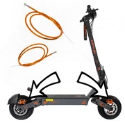 Kukirin G4 komplet pomarańczowych linek hamulcowych (przód + tył)